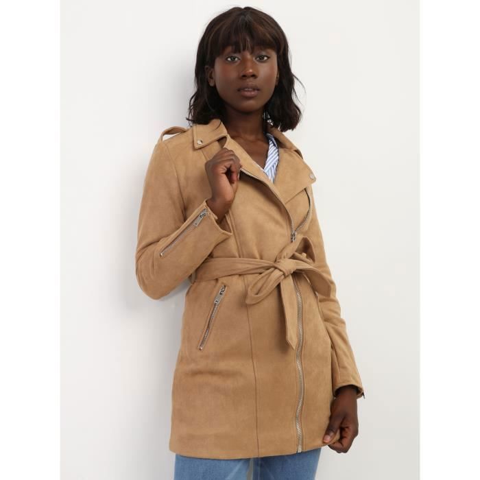 Veste suedine femme pas cher outlet