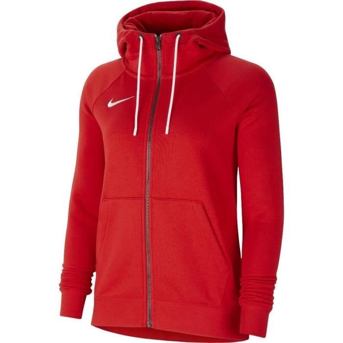 Jogging Polaire Femme Nike Rouge et Noir Manches longues Multisport Respirant