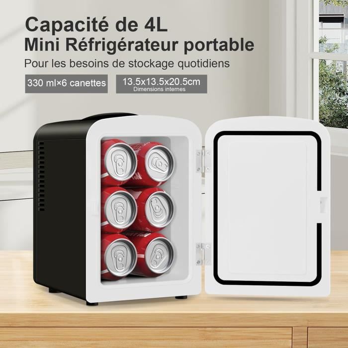 10L Mini Réfrigérateur Portable 48W Mini Frigo Glacière Garder Au Chaud