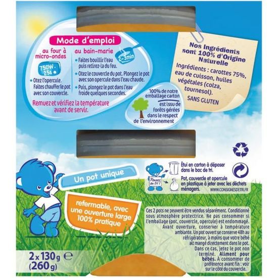 Nestle Naturnes Carottes 2x130 G Des 4 6 Mois Achat Vente Legumes Cuisines Nestle Naturnes Carottes 2x130 G Des 4 6 Mois Cdiscount Pret A Porter