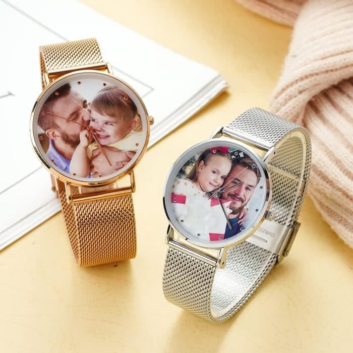 Montre femme avec photo personnalisé online