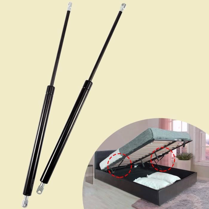 Ressorts à Gaz Pour Lit Coffre 135 Cm - 1150N - Collier M-8 - Pack De 2 - Facile à Installer