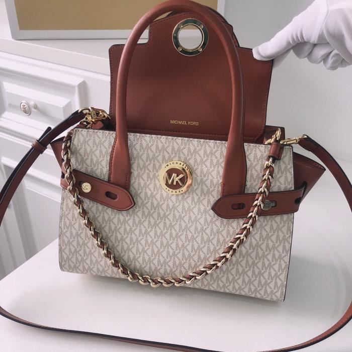 2020 Michael Kors mk nouveau petit sac d'oreille en chaîne sac à main  épaule diagonale brun blanc sac femme - Achat / Vente 2020 Michael Kors mk  nouvea - Cdiscount