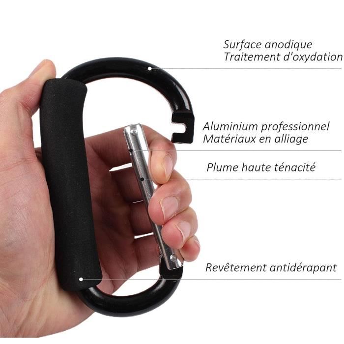 SUNNYCLUE 1 Boîte De 2 Anneaux De Porte à Ressort En Argent Sterling