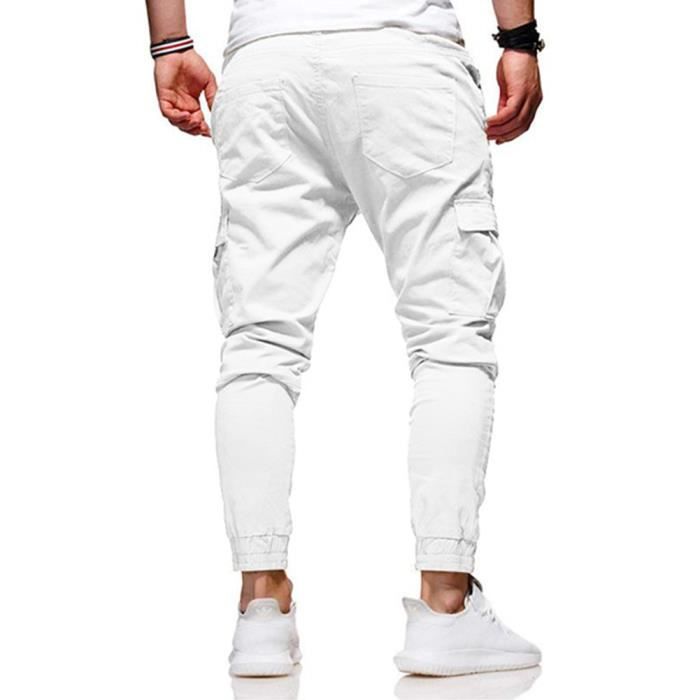 Pantalon Jogging Hommes Decontracte Conservatrice Pantalon Grande Longueur  Homme Élastique Été Trousers D'Extérieur Pantalon Homme Cargo Simple  Élastique : : Mode