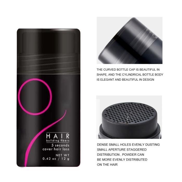 Omabeta Fibre capillaire complète Fibre de Renforcement des Cheveux Poudre de Fibre Capillaire