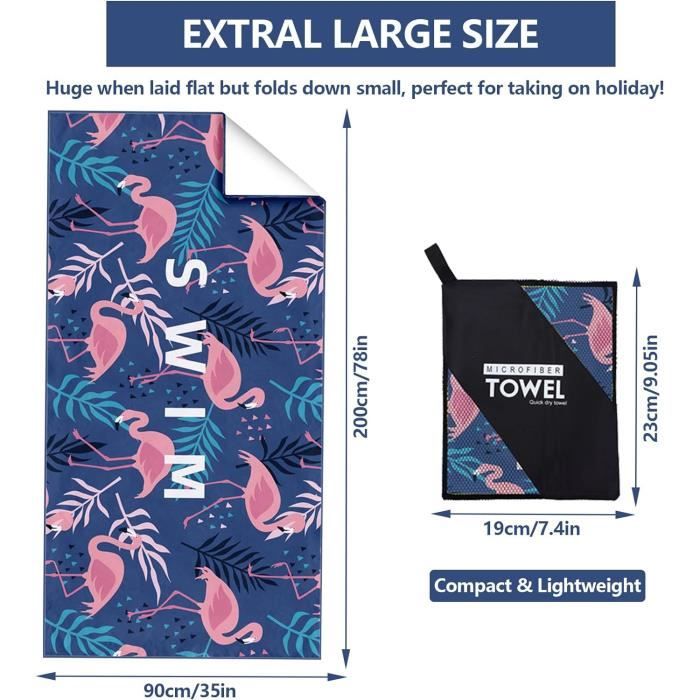 Serviette De Plage Microfibre, Avion Au-Dessus De La Piste Au Coucher du Soleil Grande Serviette