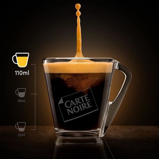 LOT DE 4 - CARTE NOIRE - Lungo Classique N°6 Café Compatibles Nespresso -  boite de 10 capsules - 50 g - Cdiscount Au quotidien