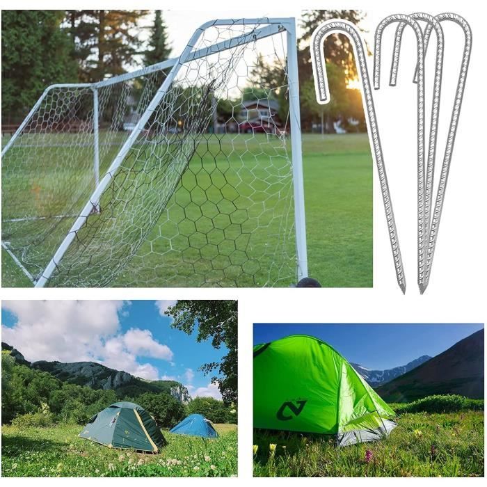 Piquets Tente Résistants Rouille Lot De 4 Piquets De Tente 30,5 Cm