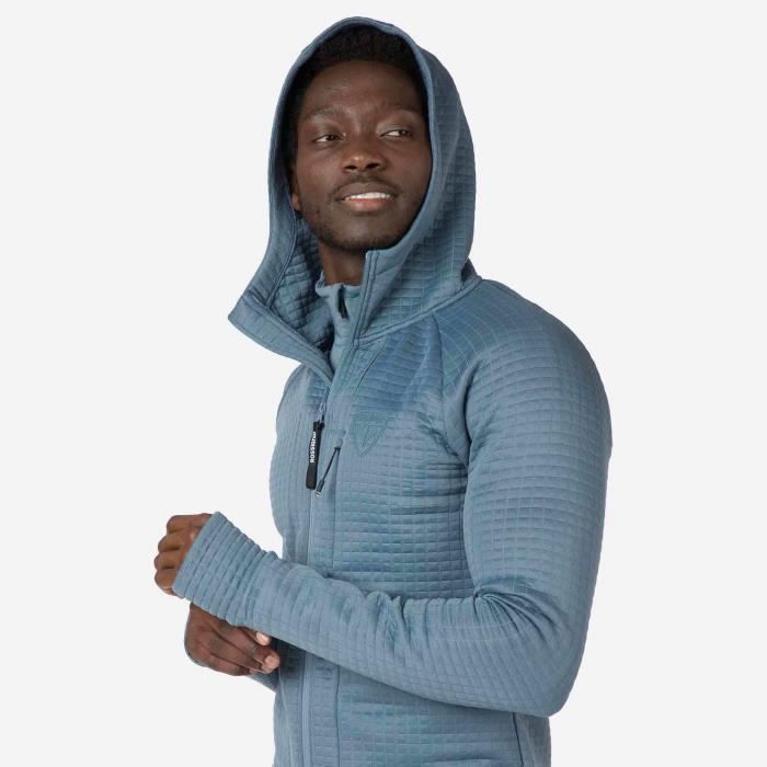 Polaire Rossignol SKPR FZ blue grey M Blue grey Cdiscount Sport