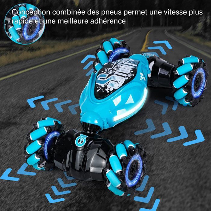 Voiture Télécommandée 4WD Drift Stunt RC Car 2,4 GHz Véhicule  Radiocommandée Rechargeable, Jouet Enfant pour 3 4 5 6 7 8 9 10 11 12 13 Ans  Cadeaux Garçon Fille Noël Pâques Jeux Intérieur Extérieur - AliExpress