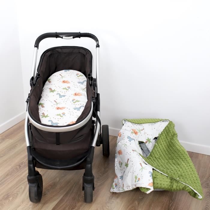 Drap housse landau berceau lit d appoint 38x80 cm drap housse