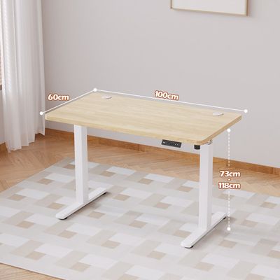 Homall Bureau Assis Debout Électrique 160x80 cm Bureau Réglable en Hauteur avec Fonction Mémoire et Système Anti-Collision - Maison