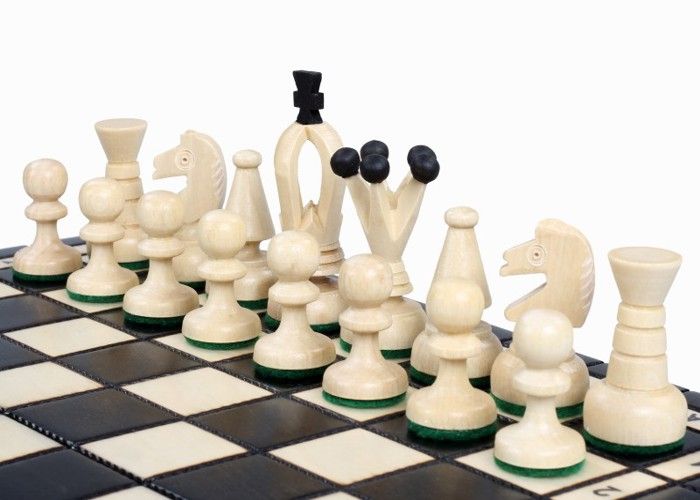 Jeu D'échecs Royal Sunrise – Plateau 35 X 35 Cm – Vert Moderne – Classique Pour 2 Joueurs – Dès 12 Ans – élégant