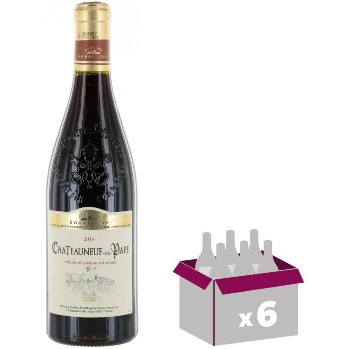 CHATEAUNEUF-DU-PAPE Vin de la Vallée du Rhône - Rouge - 75 cl x 6