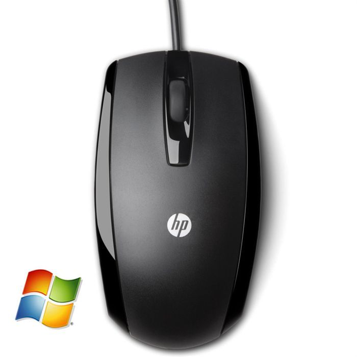 HP souris optique filaire USB noire