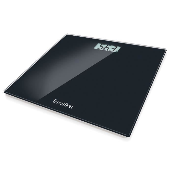 TERRAILLON BEG47019BK Pèse-personne électronique en verre noir
