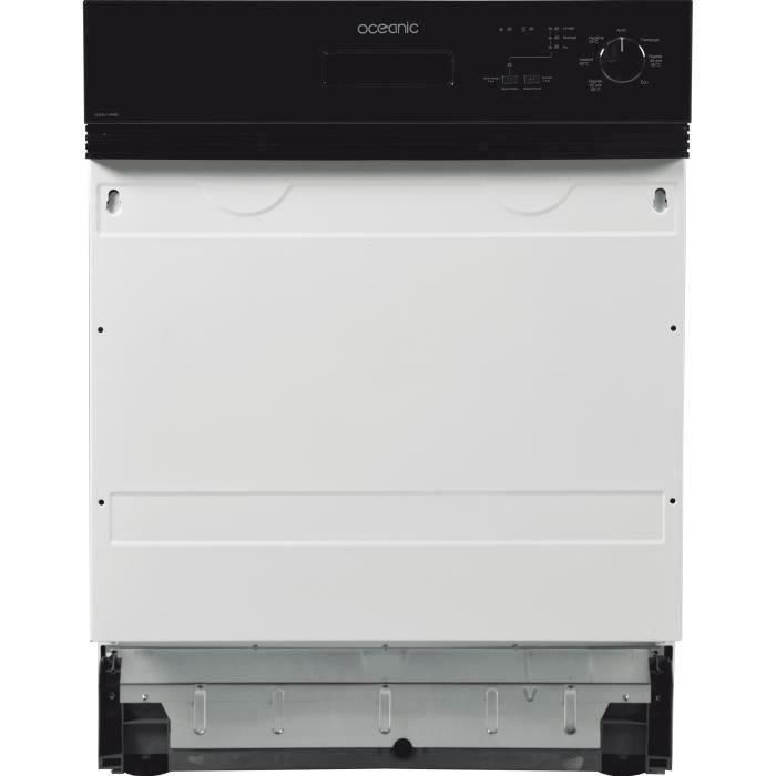 Lave-vaisselle encastrable OCEANIC OCEALV1349EB - 13 couverts - Largeur 59,8 cm 49 dB - Bandeau noir