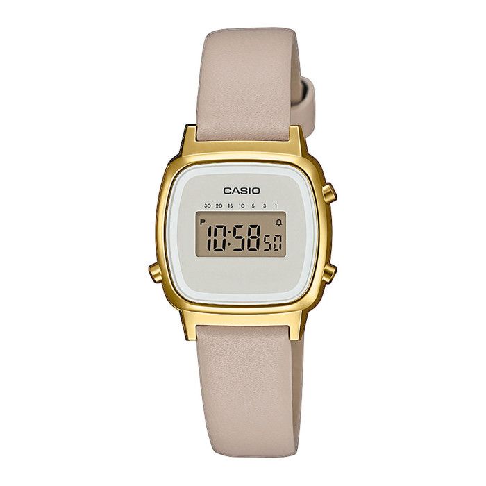 CASIO Collection Montre LA670WEFL-9EF chrono, compte à rebours, alarme, calendrier