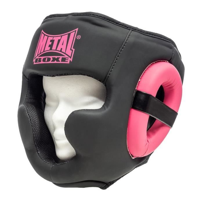 METAL BOXE Casque Intégral - Femme - Rose Fuchsia