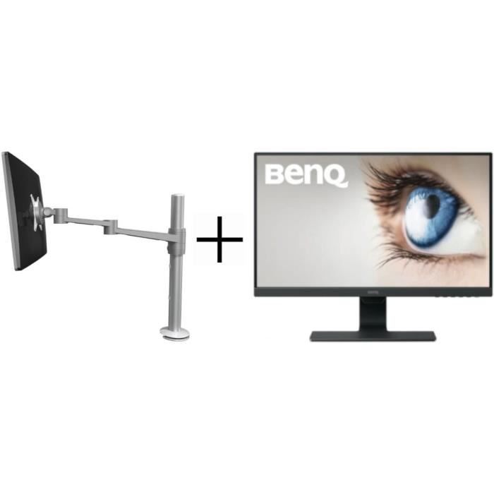 DATAFLEX Bras pour moniteur ViewLite 122 + BENQ Écran GW2480E - 24- Full HD