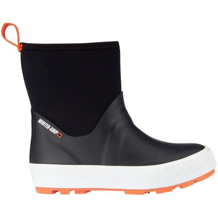 WINTER-GRIP Bottes chaudes - Enfant Mixte - Noir et orange