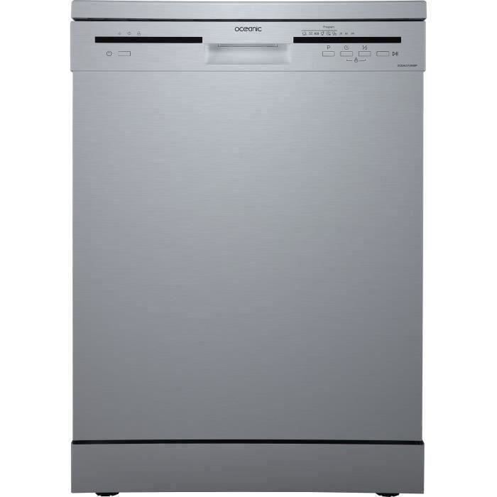OCEANIC - Lave-vaisselle - 12 couverts - 49 dB - A++AA - départ différé - Silver