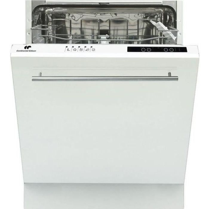 Lave-vaisselle tout intégrable CONTINENTAL EDISON CELV1349TE Largeur 59,8 cm 13 couverts 49db