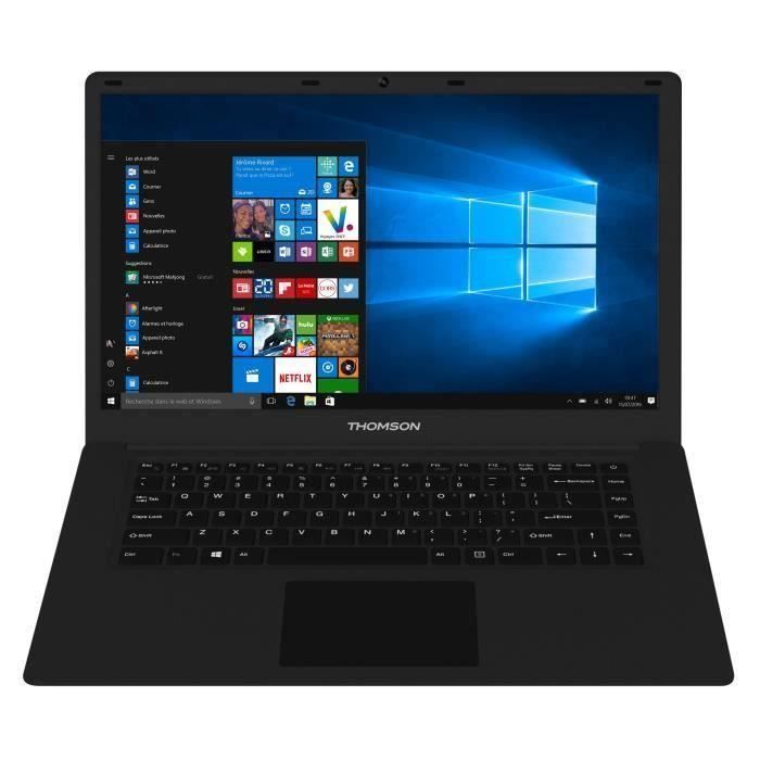 THOMSON PC portable NEO15A - 15,6'''' Full HD 1920x1080 - 1Go RAM - Intel® Atom™ - 32Go eMMC - Windows 10 - WiFi/Bluetooth - Noir