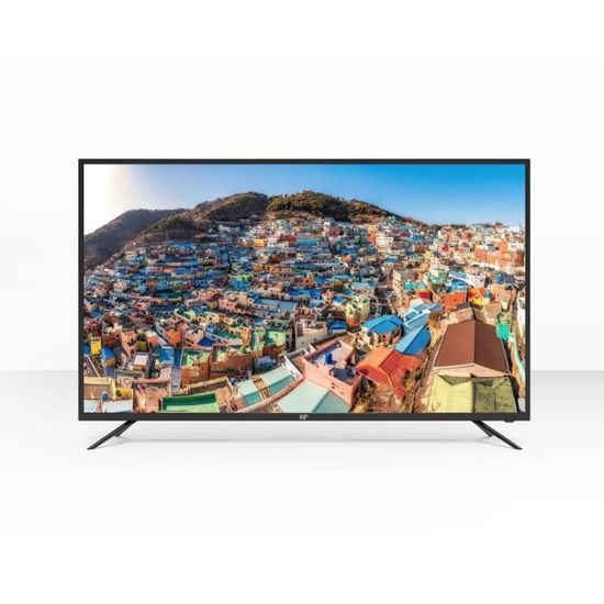 CONTINENTAL EDISON TV 55' (139cm) 4K UHD (3840x2160) Tuner Tnt intégré 3xHDMI (2.0) 2xUSB (2.0) Port optique