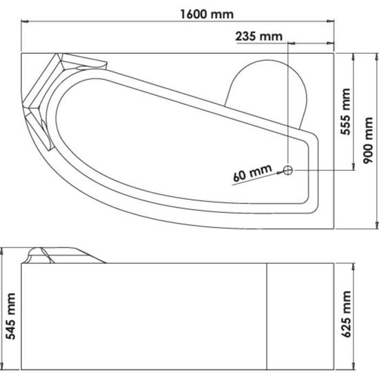 Tablier Baignoire 160x90 Droite Achat Vente Baignoire Kit Balneo Tablier Baignoire 160x90 Droite Cdiscount