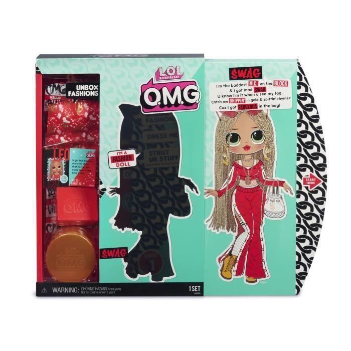 Destockage L.O.L Grande Poupee OMG LOL Swag Oh My God 1 poupee 27 cm et accessoires poupee au meilleur prix Cdiscount
