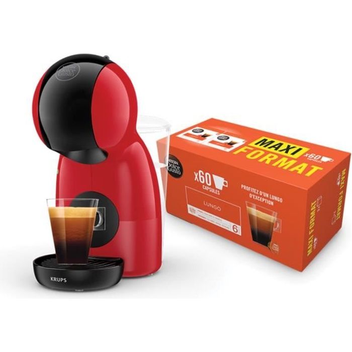 KRUPS Nescafé Dolce Gusto Machine à café + 60 capsules de café lungo,  Cafetière multi-boissons, 15 bars, Piccolo XS YY5129FD - Cdiscount  Electroménager