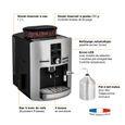 KRUPS YY3069FD Espresseria Machine à café automatique avec broyeur à grain + pot à lait, Ecran LCD, Pression 15 bars, Grise-1