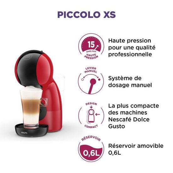 KRUPS Piccolo XS YY5129FD Nescafé Dolce Gusto Machine a café multi