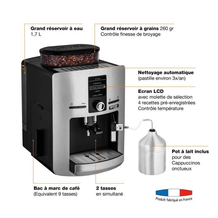KRUPS YY3069FD Espresseria Machine à café automatique avec broyeur