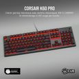 CORSAIR Clavier mécanique gaming K60 PRO à LED Rouge - Azerty - Noir (CH-910D029-FR)-1