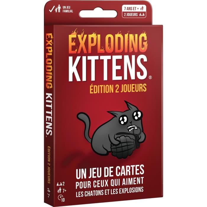 Exploding Kittens 2 Joueurs - Asmodee - Jeu de société - Cdiscount Jeux ...