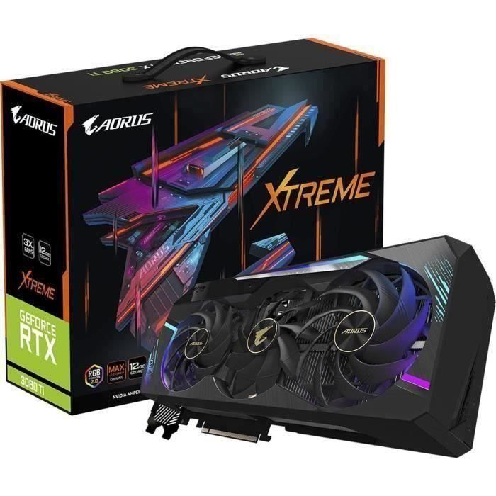 GIGABYTE GeForce AORUS RTX 3080 Ti XTREME 12 Go LHR (GV-N308TAORUS X-12GD)