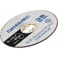 Lot de 5 disques de découpe fins pour métaux DREMEL S409 - EZ SpeedClic - Ø 38mm - Epaisseur 0,75mm-0