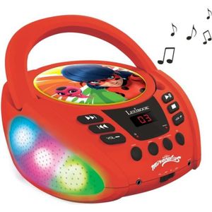 RADIO CD ENFANT Lecteur CD Bluetooth lumineux Miraculous - LEXIBOO
