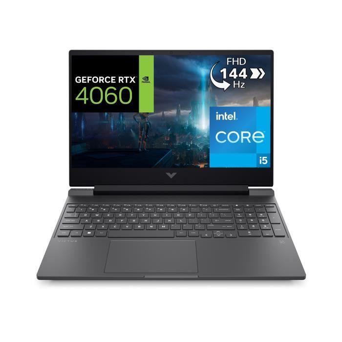 PC Portable Gaming HP Victus 15 fa1019nf 156 FHD Intel Core i5 12500H RAM 16Go 512Go SSD RTX 4060 8 Go Sans windows AZERTY
