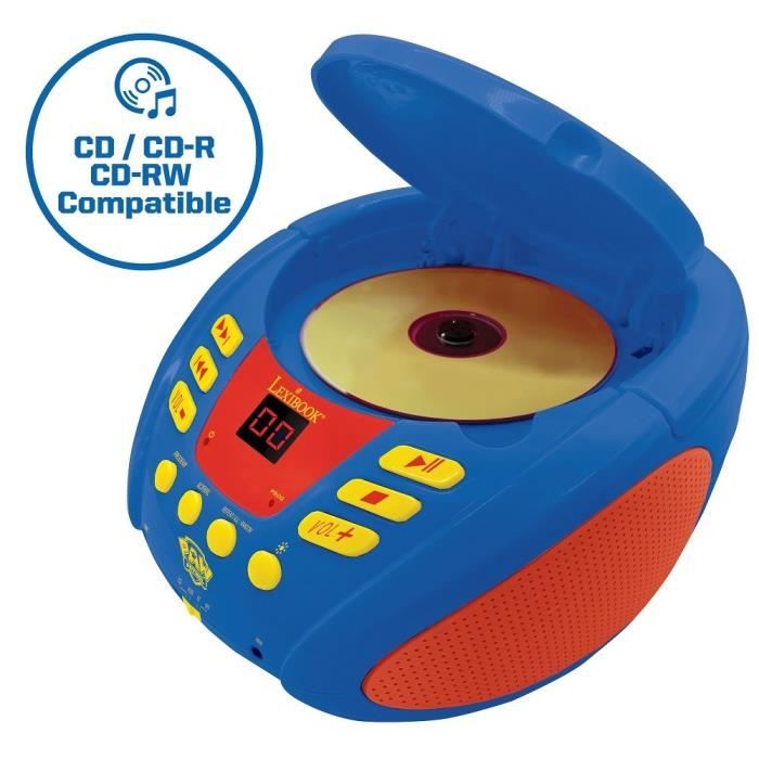 Lexibook- Animaux de la Jungle-Lecteur CD Bluetooth pour Enfants-Portable,  Effets Lumineux, Prise Micro, Entrée aux-in, Pile ou Secteur, Filles