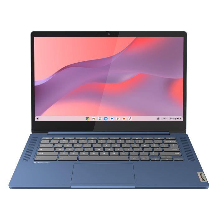 PC Portable Chromebook Lenovo IdeaPad Slim 3 14M868 - Chrome OS - 14 FHD - MTK 520 - RAM 4 Go - Stockage 128 Go - AZERTY