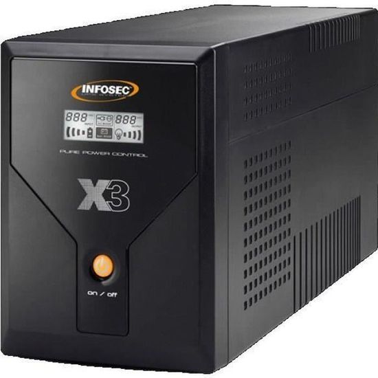 Onduleur Infosec Z2 EX 550VA - 6 Prises FR/Schuko - Protection électrique Pour PC Et Multimédia - Port USB HID