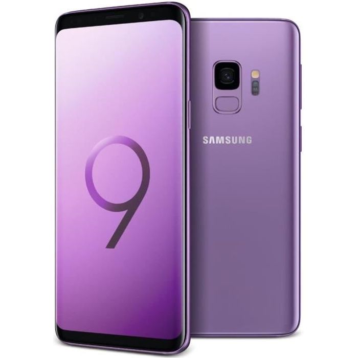 Achat T&eacute;l&eacute;phone portable Samsung Galaxy S9 64 go Ultra-violet - Double sim pas cher