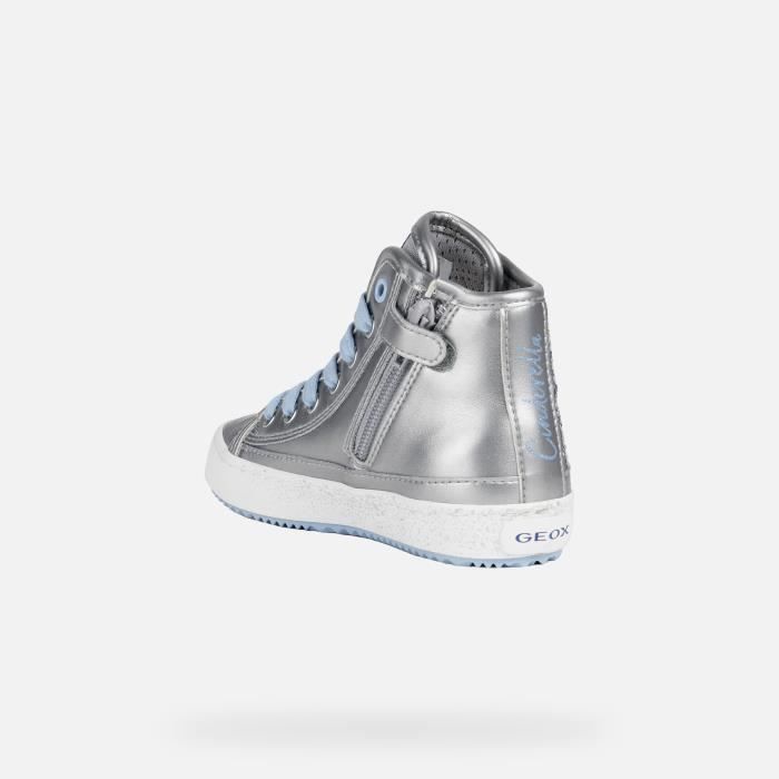 Geox Tennis Baskets basses J KALISPERA Fille ARGENT Cdiscount Chaussures
