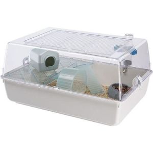 CAGE Cage pour hamster 55* 39* 27 cm - Mini Duna Blanche - FERPLAST