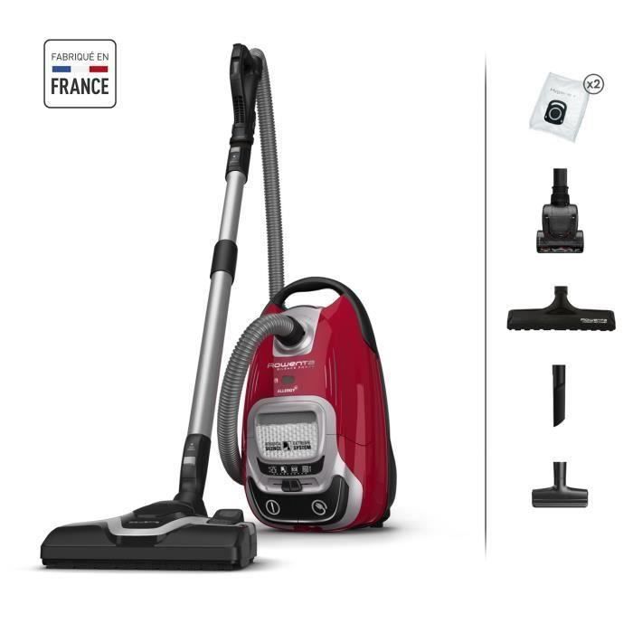 ROWENTA Aspirateur traineau avec sac, Silencieux, Performant, Capacité 4,5 L, Accessoires poils d'animaux, Silence Force RO7473EA