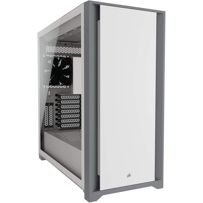 CORSAIR Boîtier PC 5000D – Verre Trempé Moyen-Tour ATX  – Blanc (CC-9011209-WW)